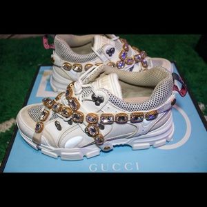 GUCCI Flashtrek Chunky Leather Sneakers